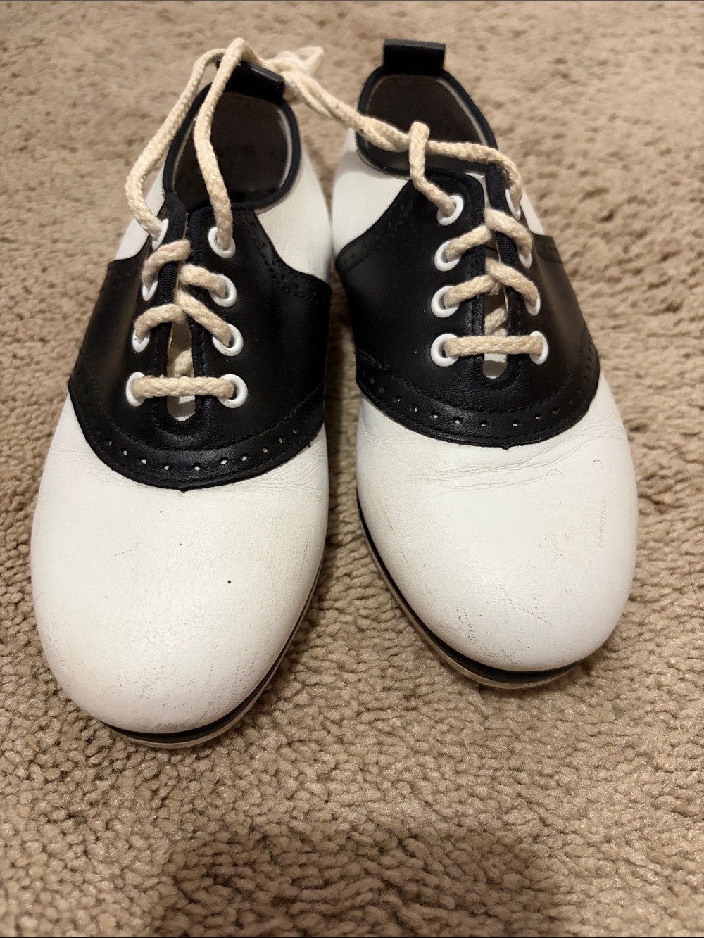 Stride Rite Classic Saddle Shoes Black /White size 10